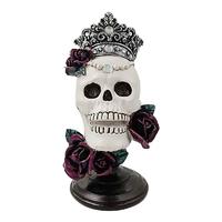 Good quality polyresin queen skull halloween figurines decoration