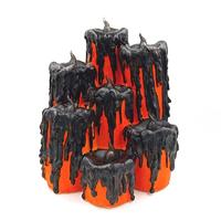 Haunted mansion LED candle cluster (7 white flickering flame LED)