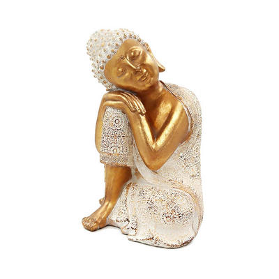 Hot sales polyresin figurines sleeping buddha statue home decoration