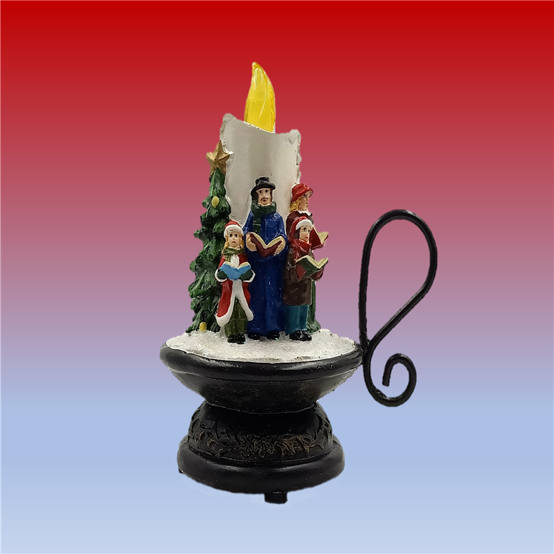 Hot sales lighted musical choir candle christmas decoration