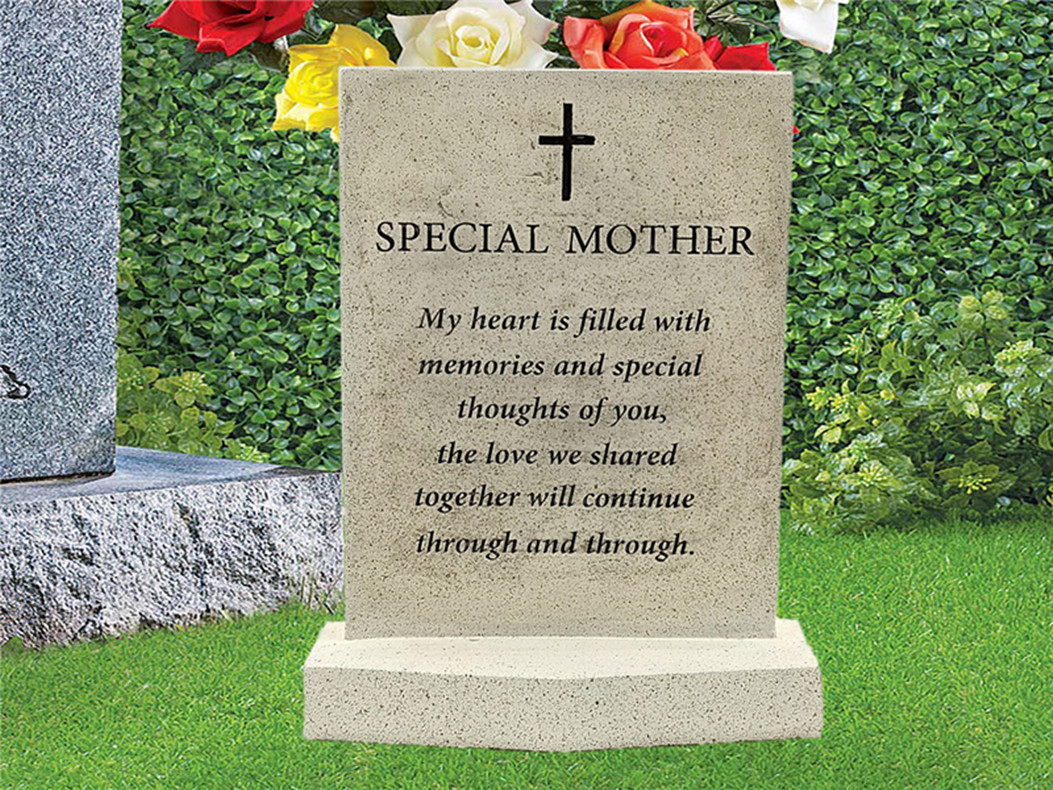 Hot sale polyresin memorial marker – Mother garden decoration