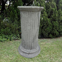 Modern decorative mgo round shaped roman pillar for garden decoration