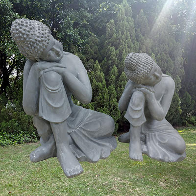 Customized polyresin sleeping buddha statue garden decoration for sale