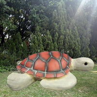 Life size large animal sea turtle sculpture for outdoor garden decoration