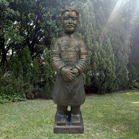 Handmade chinese terracotta warrior outdoor statue for garden decoration