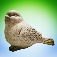 China manufacturer outdoor animal figurine mgo bird ornament garden decoration
