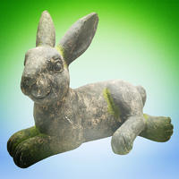 Factory directly garden animal sculptures laying hare animal statue for sale