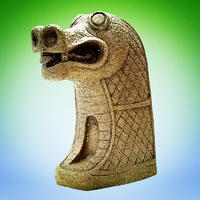 Factory direct sale ancient egyptian dragon head sculpture garden decoration