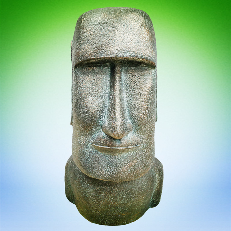 Easter island mgo moai sculpture mgo bust figure statue for garden decoration