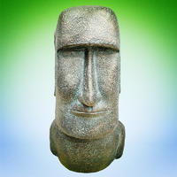 Easter island mgo moai sculpture mgo bust figure statue for garden decoration