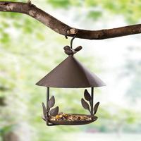 Hot selling cast iron hanging bird feeder garden decoration